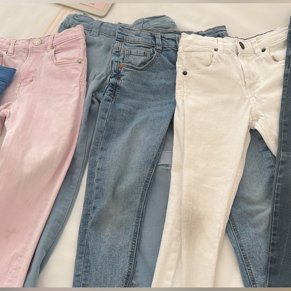 Mix kids Skinny Jeans - Pink, Blue, White